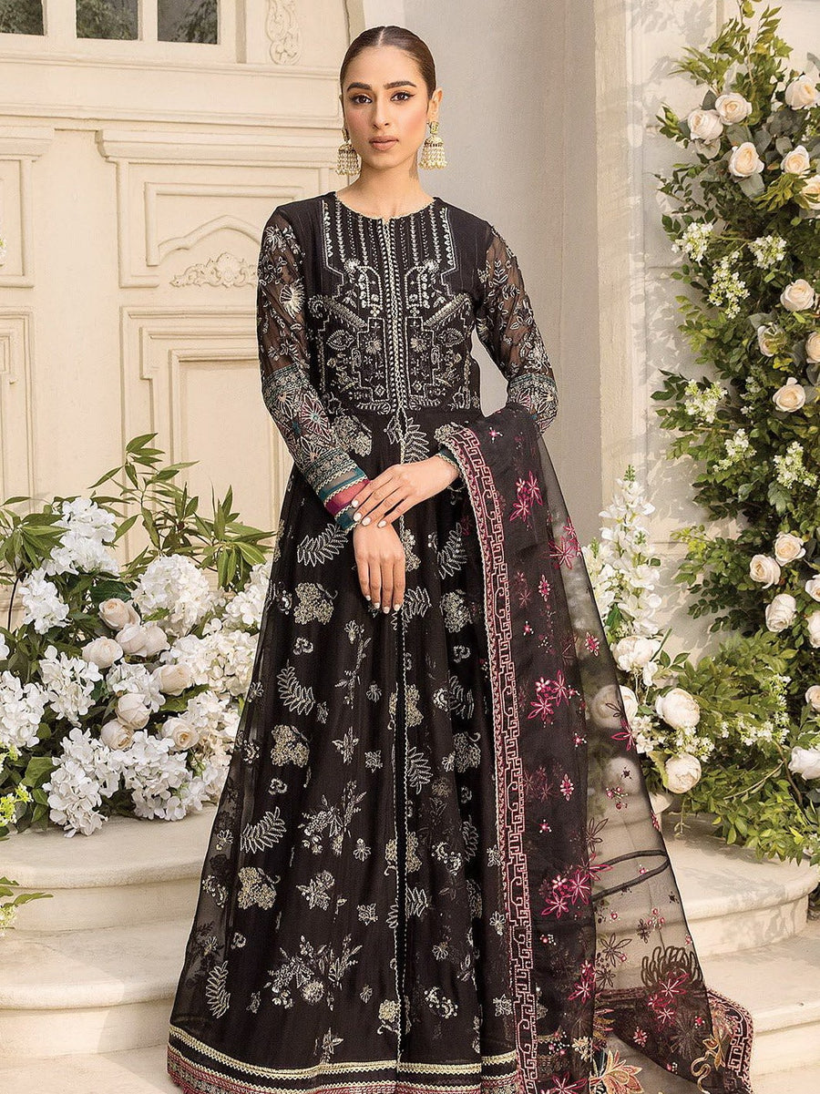 XENIA Formals Ishya Luxury Unstitched Embroidered Chiffon 3Pc 06-HESSA
