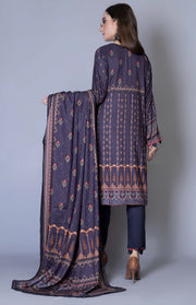 Florence Vol 04 Embroidered Staple Linen Unstitched 3Pc Suit D-06