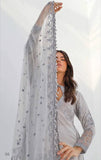 LYLA Unstitched Luxury Embroidered Cotton Net 3Pc Suit D-06