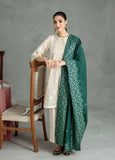 Cross Stitch Embroidered Jacquard Unstitched 3Pc Suit D-06 Moon Beam