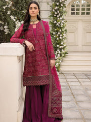 XENIA Formals Ishya Luxury Unstitched Embroidered Chiffon 3Pc 07-FABEHA