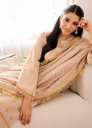 Cross Stitch Embroidered Jacquard Unstitched 3Pc Suit D-07 Rose Dust