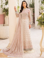 XENIA Formals Ishya Luxury Unstitched Embroidered Chiffon 3Pc 08-HEBA