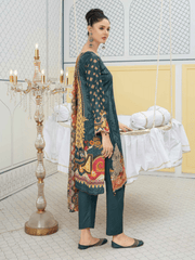 Fiza Noor Eshal Embroidered Karandi Unstitched 3Pc Suit D-08
