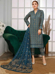 Vasl by Humdum Unstitched Embroidered Lawn 3 Piece Suit D-08