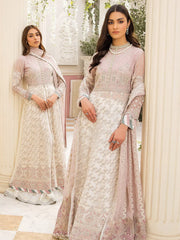 XENIA Formals Ishya Luxury Unstitched Embroidered Chiffon 3Pc 08-HEBA