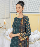 Fiza Noor Eshal Embroidered Karandi Unstitched 3Pc Suit D-08
