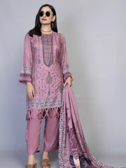 Florence Vol 05 Embroidered Staple Linen Unstitched 3Pc Suit D-09