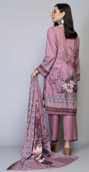 Florence Vol 05 Embroidered Staple Linen Unstitched 3Pc Suit D-09