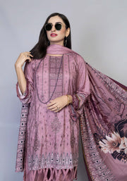 Florence Vol 05 Embroidered Staple Linen Unstitched 3Pc Suit D-09