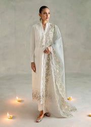 Cross Stitch Embroidered Lawn Unstitched 3Pc Suit D-09 Blue Fog