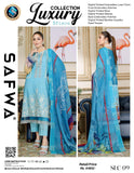 SLC-09 - SAFWA LUXURY 3-PIECE COLLECTION VOL 1 2022 Shop Online | Pakistani Dresses | Dresses |3-Piece Dress