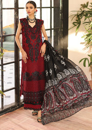 KAHF Premium Embroidered Luxury Lawn Unstitched 3Pc Suit KLC-06