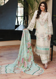 KAHF Premium Embroidered Luxury Lawn Unstitched 3Pc Suit KLC-07A