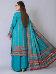Florence Vol 04 Embroidered Staple Linen Unstitched 3Pc Suit D-10
