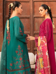 IZNIK Afsanah Embroidered Lawn Unstitched 3Pc Suit IAC-12 Soha