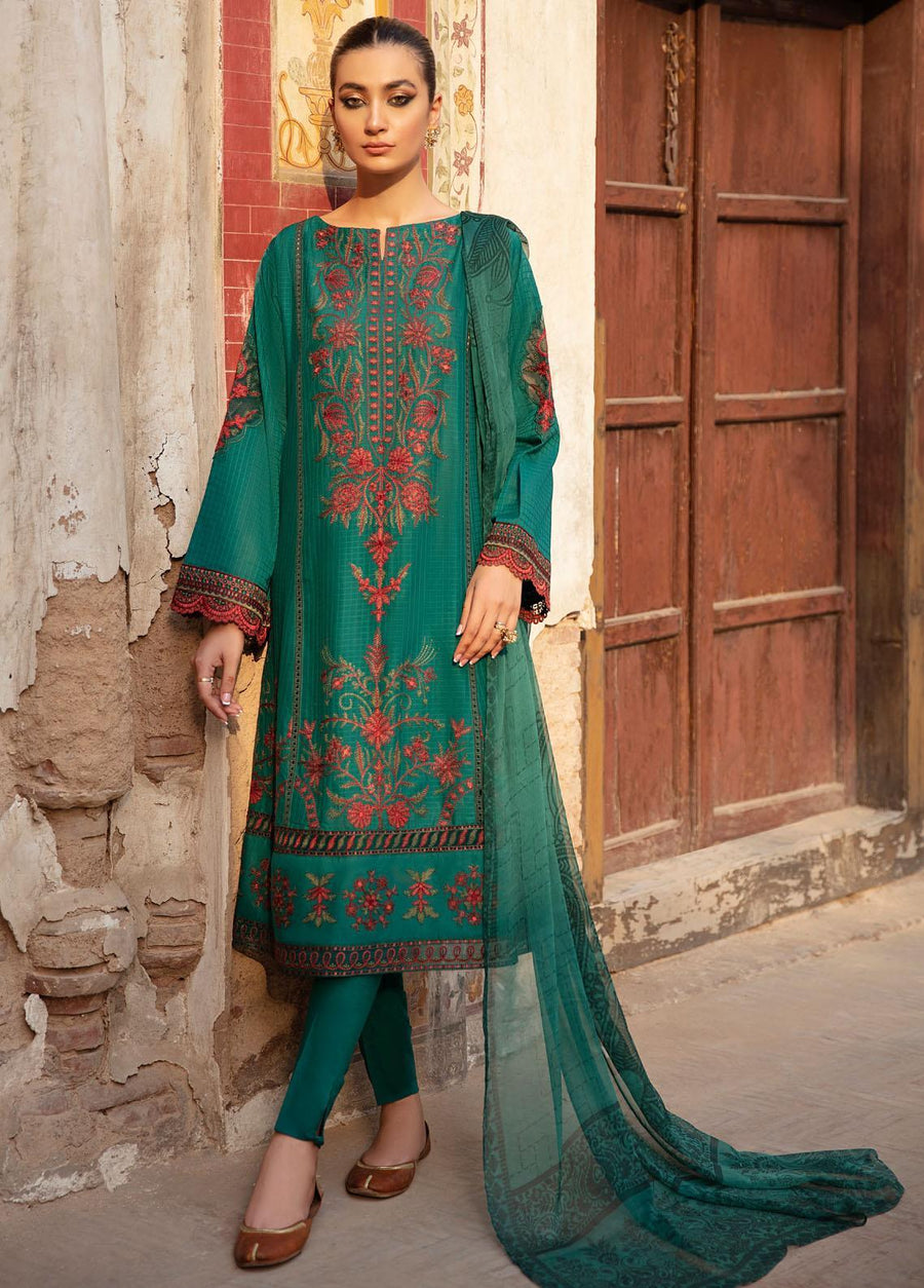 IZNIK Afsanah Embroidered Lawn Unstitched 3Pc Suit IAC-12 Soha