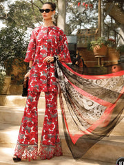 Maria.B M.Prints Lawn Unstitched Embroidered 3 Piece Suit MPT-1710-A