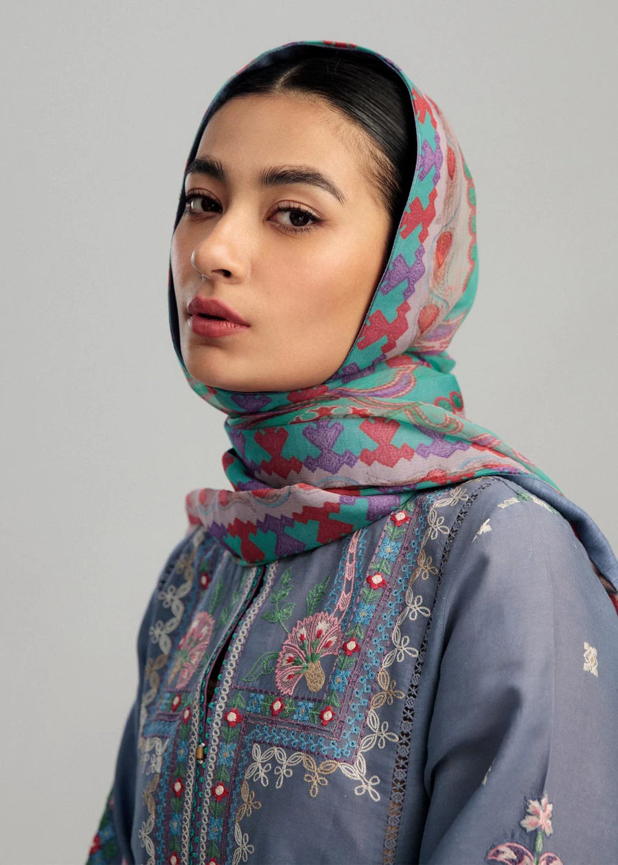 Coco by Zara Shahjahan Embroidered Lawn Unstitched 3 Piece Suit D-10A