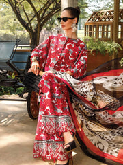 Maria.B M.Prints Lawn Unstitched Embroidered 3 Piece Suit MPT-1710-A