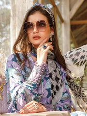 Maria.B M.Prints Lawn Unstitched Embroidered 3 Piece Suit MPT-1710-B