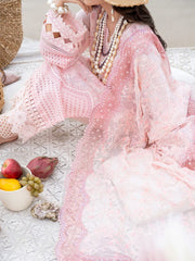 NUREH Tere Sang Unstitched Embroidered Swiss Lawn 3Pc Suit NSL-03