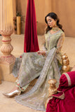 Dastgah by Neeshay Embroidered Organza Unstitched 3Pc Suit - RANG-E-BAHAR
