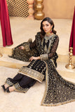 Dastgah by Neeshay Embroidered Chiffon Unstitched 3Pc Suit - LEILA