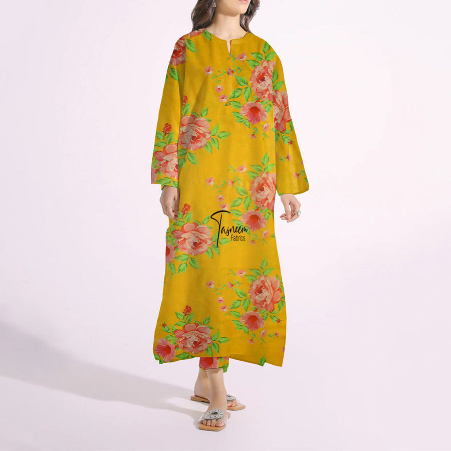 Tasneem Fabrics Unstitched Printed Cambric 2Pc Suit FBPR0003221