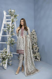 Safwa Mother Lawn Unstitched Embroidered 3 Piece Suit MK-11