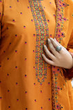 Safwa Clara Premium Embroidered Cotton Lawn Unstitched 3Pc Suit CAA-03