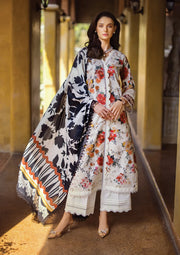 Elaf Premium Print Chikankari Lawn Unstitched 3Pc Suit ECT-02A MELROSE