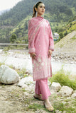 Safwa Clara Premium Embroidered Cotton Lawn Unstitched 3Pc Suit CAA-04