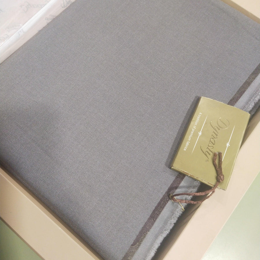 DYNASTY Vicona Silver Wash & Wear Men's Unstitched suit for Winter - FaisalFabrics.pk