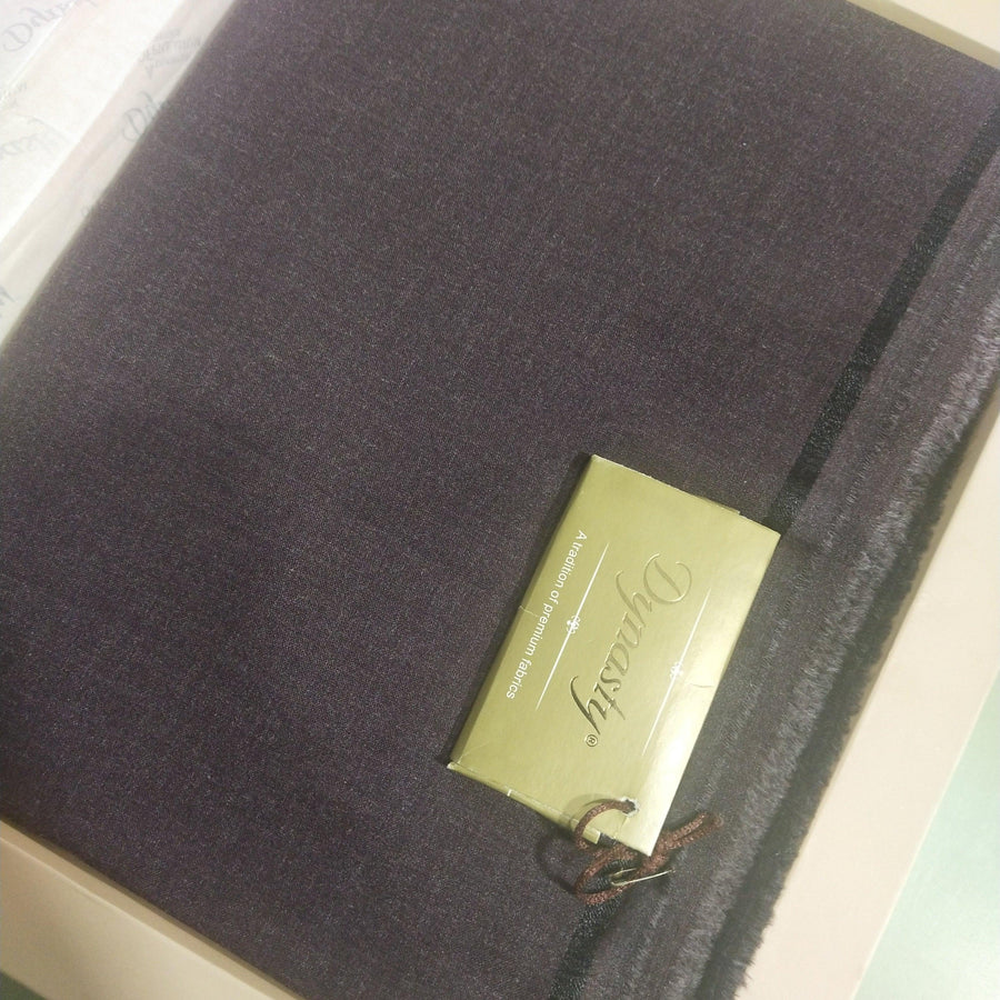 DYNASTY Vicona Maroon Wash & Wear Men's Unstitched suit for Winter - FaisalFabrics.pk