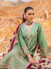 Zainab Chottani Embroidered Chikankari Lawn Unstitched 3Pc Suit ZC-01A