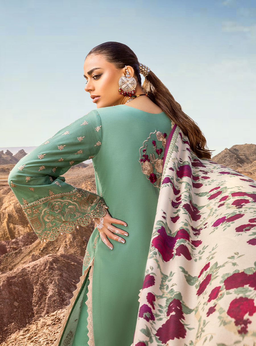 Zainab Chottani Embroidered Chikankari Lawn Unstitched 3Pc Suit ZC-01A
