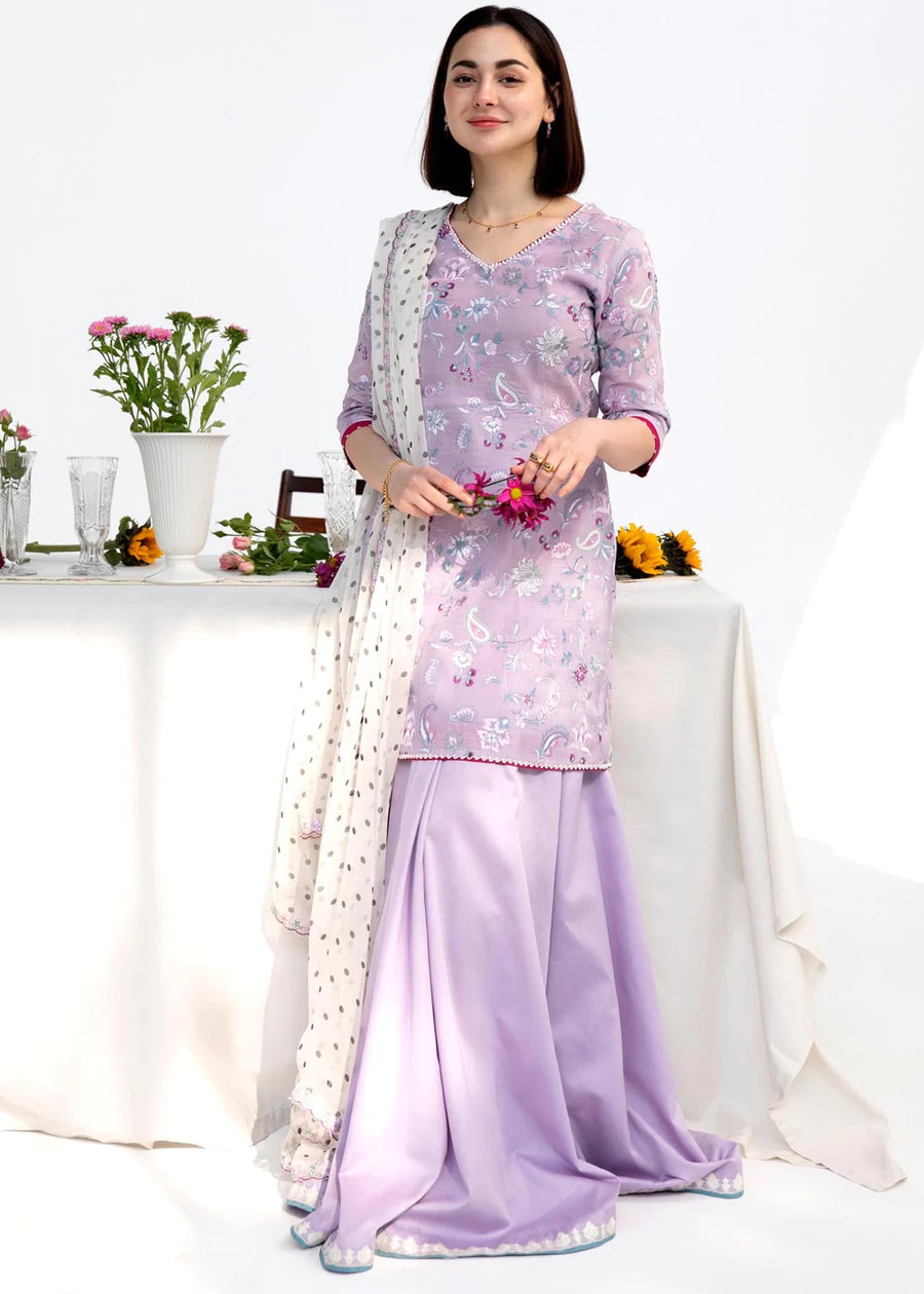 Coco by Zara Shahjahan Embroidered Lawn Unstitched 3 Piece Suit D-01B