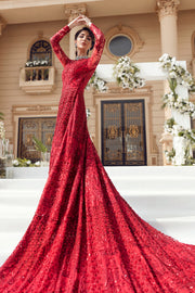Reign Luxury Embroidered Net Bridal Wear - Hermoine