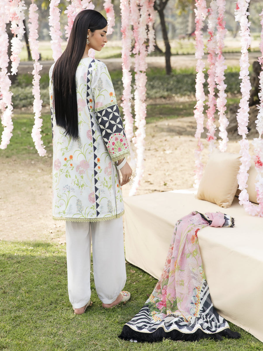 Ayzel by Afrozeh Bahaar Luxury Lawn Unstitched 3Pc Suit AZL-23-V1-03