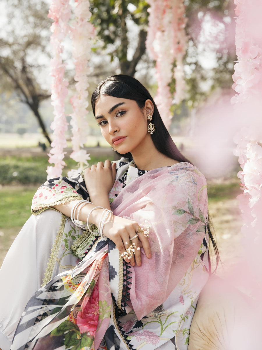 Ayzel by Afrozeh Bahaar Luxury Lawn Unstitched 3Pc Suit AZL-23-V1-03