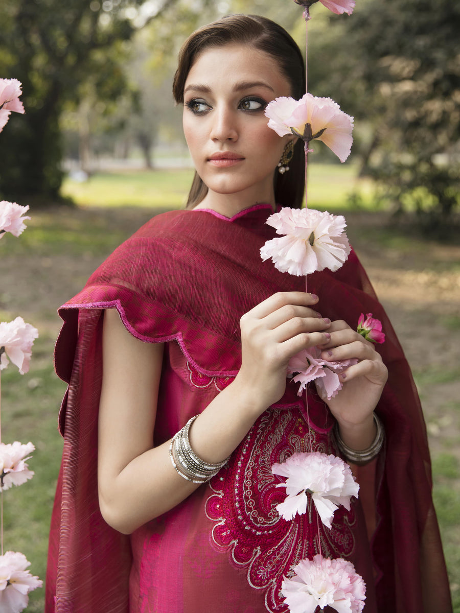 Ayzel by Afrozeh Bahaar Luxury Lawn Unstitched 3Pc Suit AZL-23-V1-12