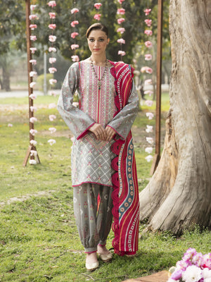 Ayzel by Afrozeh Bahaar Luxury Lawn Unstitched 3Pc Suit AZL-23-V1-01
