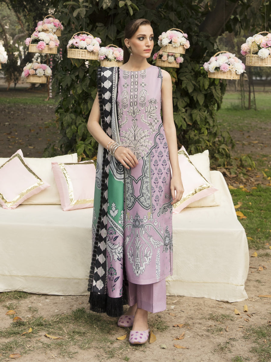 Ayzel by Afrozeh Bahaar Luxury Lawn Unstitched 3Pc Suit AZL-23-V1-07