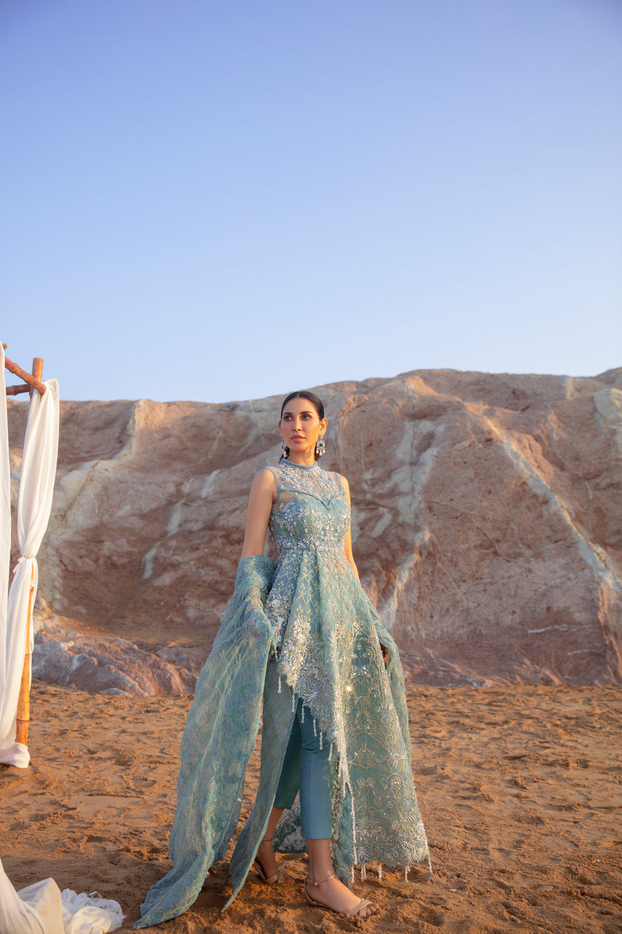 Reign Amira'a Luxury Formal Wear - Ibiziah Fluorescent Blue