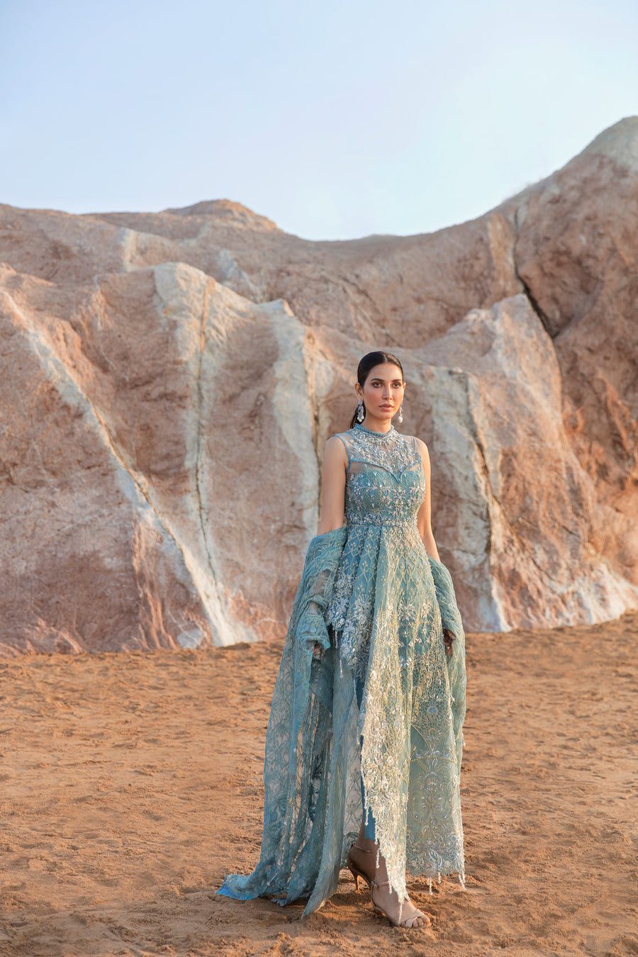 Reign Amira'a Luxury Formal Wear - Ibiziah Fluorescent Blue