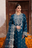 Singhar by Saad Shaikh Festive Unstitched Raw Silk 3Pc Suit - AMARA
