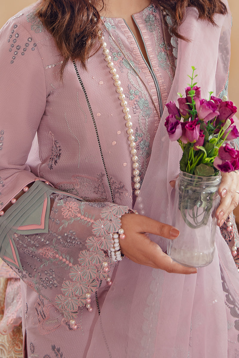 Rang Rasiya Premium Embroidered Lawn 3Pc Suit LE-D-16 Heather