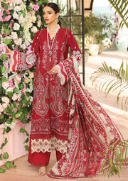 KAHF Premium Embroidered Luxury Lawn Unstitched 3Pc Suit KLC-09A