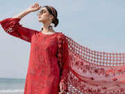 NUREH Tere Sang Unstitched Embroidered Swiss Lawn 3Pc Suit NSL-01